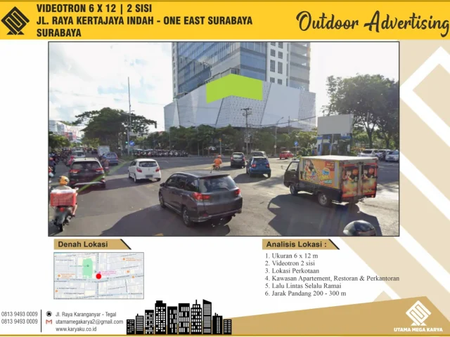 Sewa Videotron di One East Jl. Raya Kertajaya Indah, Surabaya, Jawa Timur