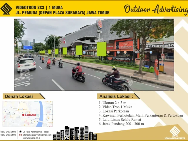 Sewa Videotron Surabaya, Jawa Timur - Plaza Surabaya, Jl. Pemuda