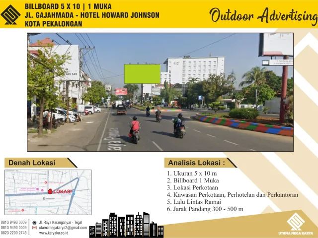 Sewa Titik Billboard di Pekalongan, Jl. KH. Mansyur - Menuju Stasiun, Kota Pekalongan